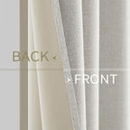 MIULEE 100% Blackout Linen Curtains - Image 6