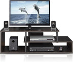 Furinno Econ Low Rise TV Stand, Espresso/Black - Image 3