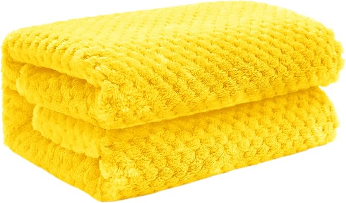 Exclusivo Mezcla Waffle Fleece Throw Blanket by ExclusivoMezcla