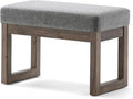SIMPLIHOME Milltown Small Ottoman Bench by SimpliHome