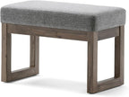 SIMPLIHOME Milltown Small Ottoman Bench by SimpliHome