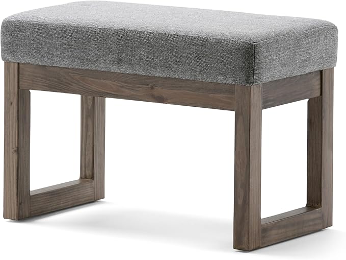 SIMPLIHOME Milltown Small Ottoman Bench by SimpliHome