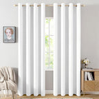 MIULEE 100% Blackout Linen Curtains by MIULEE