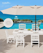 SERWALL 9 Piece Outdoor Dining Set - Image 5