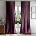 MIULEE Dark Purple Velvet Curtains 52x108 inches Luxury Blackout Curtains | by MIULEE