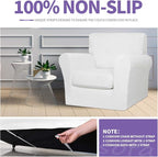 ZNSAYOTX Luxury Velvet Sofa Cover 3 Piece Stretch Loveseat Covers - Image 5