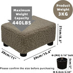 CAROLMADE Small Foot Stool Ottoman Footstool - Image 3