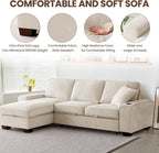 99" Convertible Sleeper Sofa Bed, L Shaped - Image 6