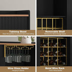 ARTPOWER 48" Wine Bar Cabinet - Image 6