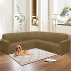 HDCAXKJ Corner Sectional Couch Covers Velvet Stretch L Shape Sofa Cover Soft - Image 6