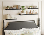 Fixwal Black Shelves, 15.7in Floating Shelves, Farmhouse Shelf Wall Decor - Image 7