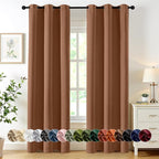 MIULEE Blackout Curtains for Bedroom 2 Panels 40 x 84 Inch Long Sun Baked | by MIULEE