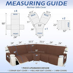 Arfntevss Recliner Sectional Couch Covers 1OO% Waterproof L Shape Sofa Cover - Image 2