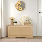 HOOBRO Storage Bench, 39.3" Toy Box, Rattan-Like Storage Chest, Sturdy Entryway - Image 6