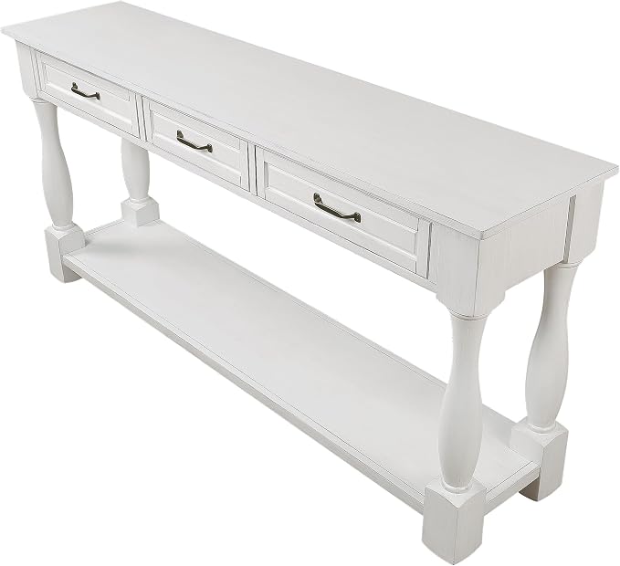 Knocbel Long Antique Entry Console Table - Image 15