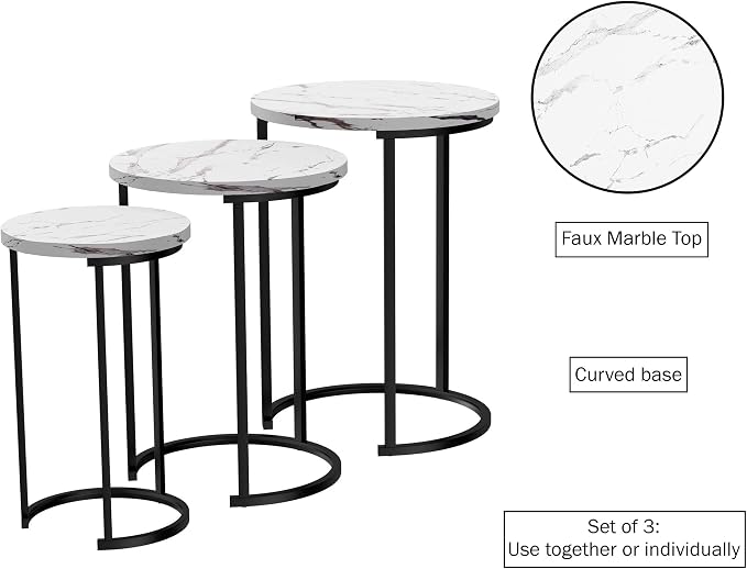 Lavish Home Nesting Tables - Image 3