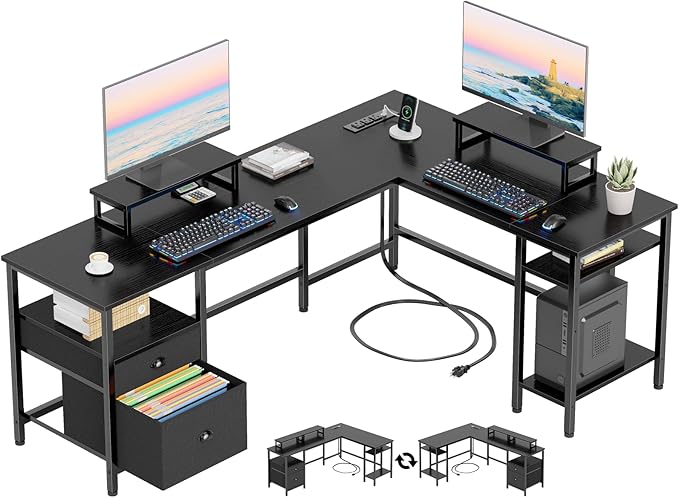 Furologee 66” L Shaped Desk by Furologee