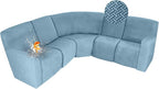 ALIECOM 100% Waterproof Recliner Sectional Couch Covers L Shape Stretch Corner by ALIECOM