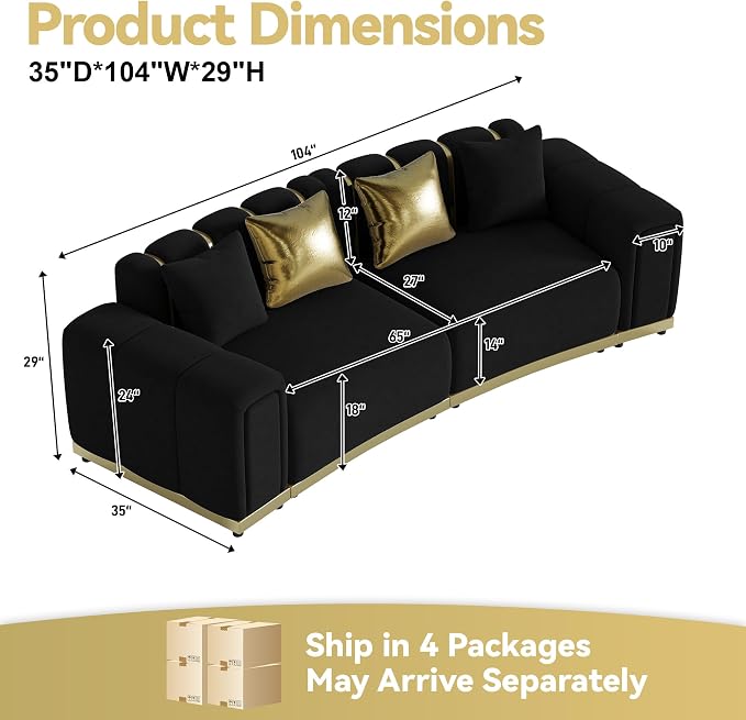 Oversized Velvet Chesterfield Couch - Image 2