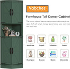 Vabches 64.8" Tall Farmhouse Corner Cabinet - Image 5