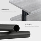 Swivel Side Table for Small Spaces, Adjustable Height End Table for Different - Image 6