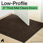 GORILLA GRIP Waterproof Traffic Guard Door Mat, 2 Pack, Indoor Outdoor Heavy - Image 9
