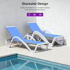 PURPLE LEAF Patio Chaise Lounge Chair - Image 5
