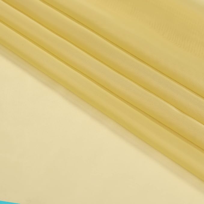 Gold Sheer Curtains 96 Inch Length 2 Panels Set, Elegant Sheer Curtains - Image 7