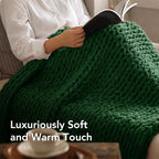 L'AGRATY Chunky Knit Throw Blanket - Image 4
