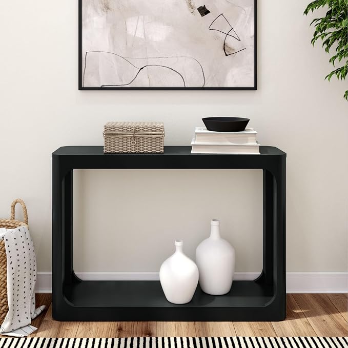 Plank+Beam Forma Console Table, 46 Inch, Solid Wood Sofa Table, Entryway Table - Image 2