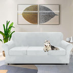 ZNSAYOTX Oversized Velvet Couch Cover 4 Piece Stretch Sofa Covers - Image 2