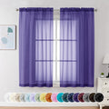 Chyhomenyc Sheer Curtains 63 Inch Length 2 Panels, Soft Airy, Rod Pocket by Chyhomenyc