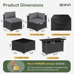 Aoxun 8 Piece Patio Furniture Set - Image 2