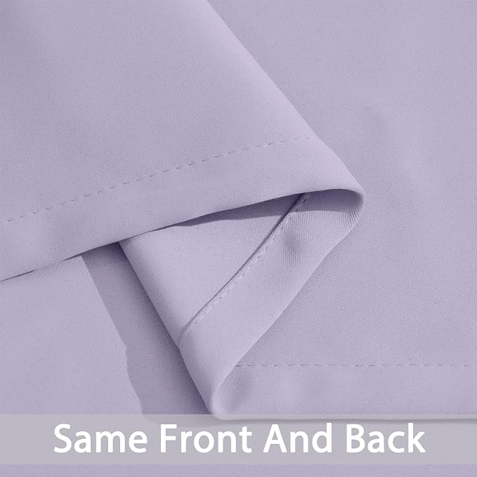 Yakamok Room Darkening Curtains 52x90 inch Length Lilac-Living Room | 2 panels - Image 7