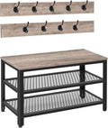 HOOBRO Hall Tree Entryway Storage Bench, Coat Rack Shoe Bench, Shoe Rack by HOOBRO