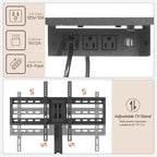 HOOBRO TV Stand with Mount and Power Outlet, LED Entertainment Center with - Image 3