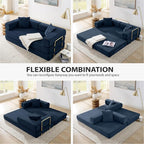 4-in-1 Folding Convertible Sofa Bed, 78 Inch Boneless Couch - Image 5
