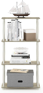 Furinno Turn-N-Tube 4-Tier Multipurpose Shelf Display Rack, Classic Tubes - Image 4