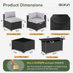 Aoxun 15 Piece Patio Furniture Set - Image 3