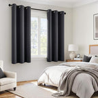 MIULEE Grey 100% Blackout Curtains - Image 6