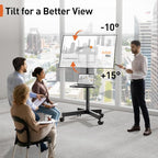Perlegear Rolling TV Stand for 23-60 Inch LED Flat Screen/Curved TVs up to 88lbs - Image 3