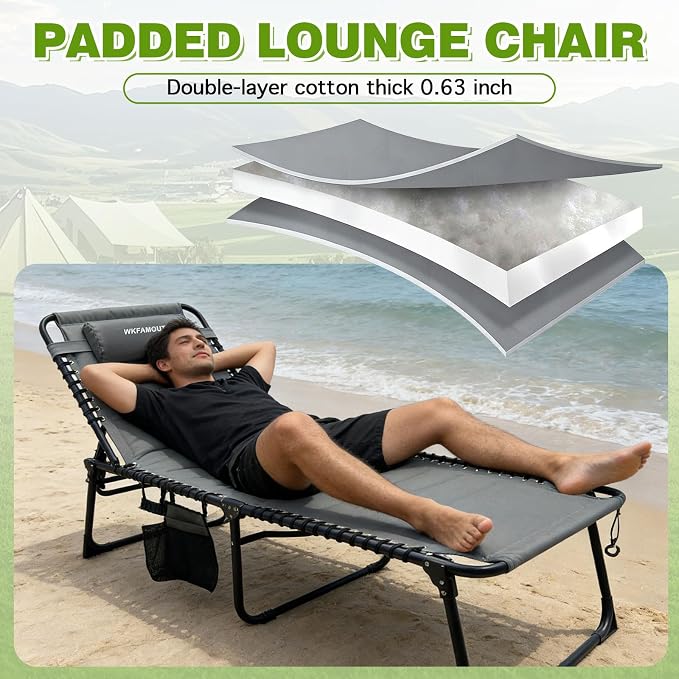 Outdoor Folding Lounge Chair - Image 5