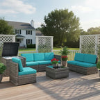 Tangkula 8 Pieces Wicker Patio Furniture Set - Image 2