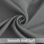 Yakamok Grey Room Darkening Curtains 84 inch Gray Sliding Door Drapes | 1 - Image 4
