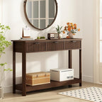 RUSTOWN Fluted Wood Console Table - Image 4