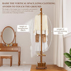 Solid Wood Coat Rack Freestanding Clothing Rack - Image 8