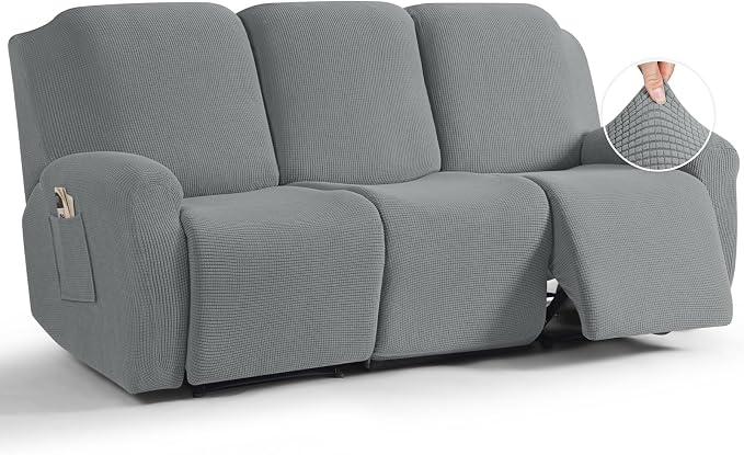 TAOCOCO Recliner Sofa Covers 8-Pieces Stretch Large Couch Covers by TAOCOCO