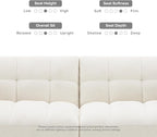 mopio 76.4" Futon Sofa Bed, Sleeper Sofa, Mid Century Modern Futon Couch - Image 5