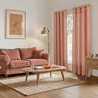 YoungsTex Terracotta Linen Curtains 84 Inches Long - Image 2