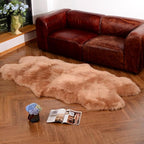 IRIWOOL Premium Genuine Fur Sheepskin Rug Real Australia Sheepskin Natural - Image 6